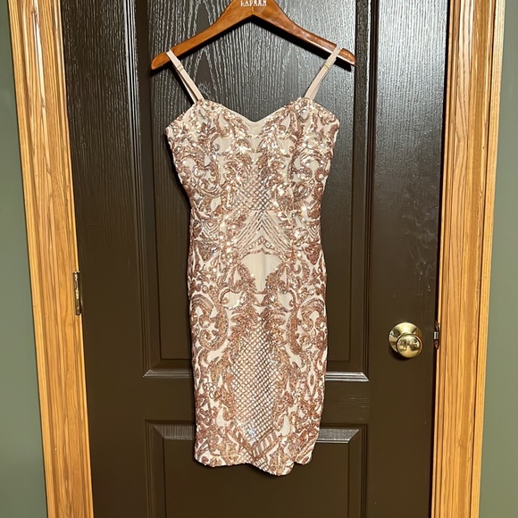 Sequined Mini Dress - Picture 3 of 5